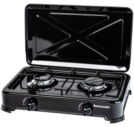 Countertop Hob Gas Ravanson K-02TB [black; 2 zone(s)]