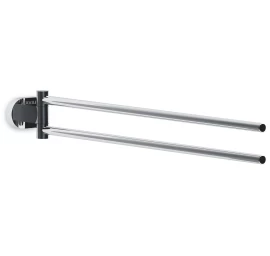 CR 340.00 Dvigubas pasukamas rankšluosčių laikiklis, chromas