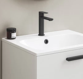 CR II 014.20BL Praustuvo maišytuvas BeCool 175 mm, be dugno vožtuvo, juodas
