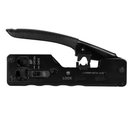 Crimp tool for cat.5e/   6/6a/7  RJ11/12