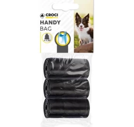 CROCI Bags juodi maišeliai su rankenomis 3x20vnt., C9020116