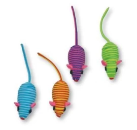 CROCI Žaislas katei spalvotos nailoninės pelytės 5cm 6vnt, C6098216
