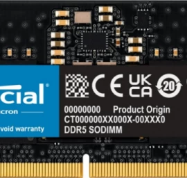 Crucial Atmintis (sodimm/ddr5/8 Gb/5600mhz/46cl/single)