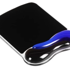 Crystal Mouse Pad Wave - Gelinis, Mėlynos/juodos Spalvos