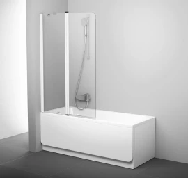 CVS2 100 K balta+stiklas Transparent