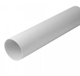d125mm, 1m APVALUS KANALAS PLASTIKINIS