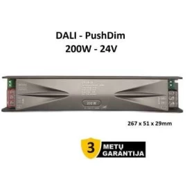 DALI-PushDim LED maitinimo šaltinis 200W -24V