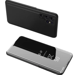 Dangtelis įmautė samsung S24 Su Atlenkiamu Dangteliu clear View Case, Juoda
