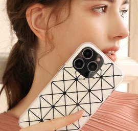 Dangtelis Iphone 14 Galiniam Dėklui Miya Series White
