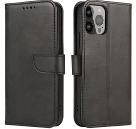 Dangtelis Su Atvartu Ir Pinigine, Skirtas Xiaomi Redmi 12 Magnet Case Black