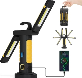 Darbo lempa akumuliatorinė | COB chip + CREE XPG | 2 COB | 1200 lm (PWL2M)