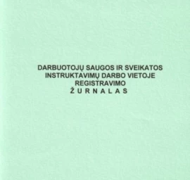 Darbuotojų saugos ir sveikatos instruktavimų darbo vietoje registravimo žurnalas, A4 (24)  0720-024