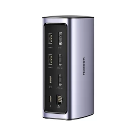 Daugiafunkcinė ugreen Prijungimo Stotelė Hub 12in1 Usb C Usb Hdmi Dp Rj45 Aux Sd Tf Pilka (cm555) Daugiafunkcinė ugreen Prijungimo Stotelė Hub 12in1 Usb C Usb Hdmi Dp Rj45 Aux Sd Tf Pilka (cm555)