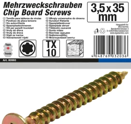 Daugiafunkciniai varžtai | T-Star (Torx) T10 | 3,5 x 35 mm | 200 vnt. (80993)
