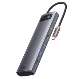 Daugiafunkcinis Hub&#039;as 12in1 Usb-c Hdmi Dp Usb-c Minijack 3,5 Mm Rj45 Sd