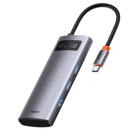 Daugiafunkcinis Usb Hub 5in1 Usb-c Pd 100w Hdmi Pilkas