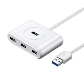 Daugiafunkcinis Usb Prievadų šakotuvas Hub - 4x Usb 3.0 1 M, Baltas