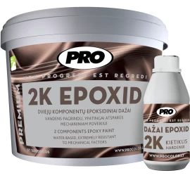Dažai PRO Epoxid A bazė, 3kg balta sp.