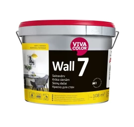 Dažai VIVACOLOR Wall 7 New A bazė, 9l balta sp.