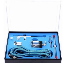 Dažų aerografas Ø0.2mm su priedais, KD2097