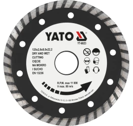 Deimantinis pjovimo diskas turbo HS 125 mm (YT-6023)