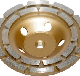 Deimantinis šlifavimo diskas | lėkštės tipo | dviejų eilių | M14x125 mm (DR0125B)