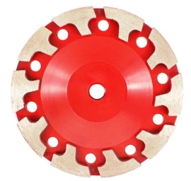 Deimantinis šlifavimo diskas | lėkštės tipo | T-formos eilė | M14x125 mm (TF0125)