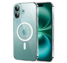 Dėklas Classy Clear Magnetic, Skirtas Iphone 16 Plus - Skaidrus