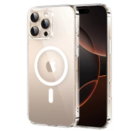 Dėklas Classy Clear Magnetic, Skirtas Iphone 16 Pro - Skaidrus