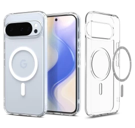 Dėklas google Pixel 10 / 10 Pro Ultra Hybrid Magsafe - Skaidrus Ir Baltas