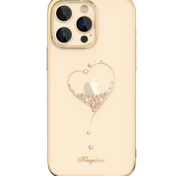 Dėklas iphone 14 Plus, Dekoruotas Kristalais Wish Series Aukso Spalvos
