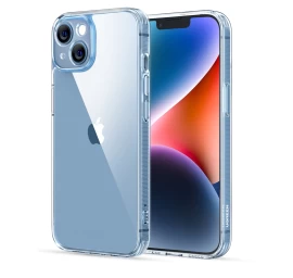 Dėklas iphone 14 Plus Su Geliniu Rėmeliu Apsauginis Dėklas Skaidrus