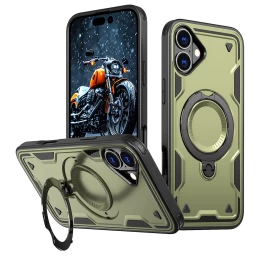 Dėklas Iphone 16 Hybrid Armor Trendy Magsafe - žalias