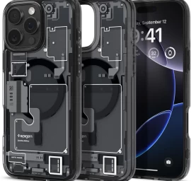 Dėklas iphone 16 Pro Max Ultra Hybrid Mag Su magsafe Zero One - Tamsiai Pilkas