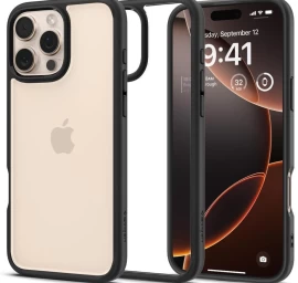 Dėklas iphone 16 Pro Max Ultra Hybrid - Matinės Juodos Spalvos