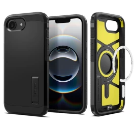 Dėklas iphone 16e Su Stovu tough Armor Magsafe - Juodas