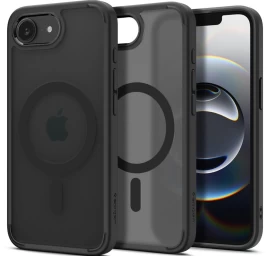 Dėklas iphone 16e Ultra Hybrid Magsafe - Permatomai Juodas