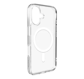 Dėklas iphone 17 Lite Magsafe - Skaidrus Baltas žiedas