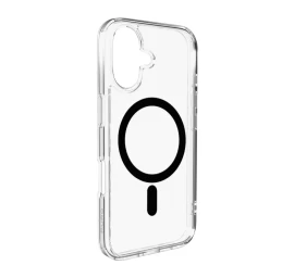 Dėklas iphone 17 Lite Magsafe - Skaidrus Juodas žiedas