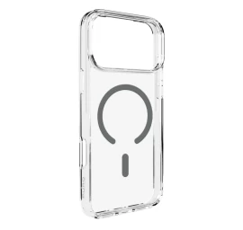 Dėklas iphone 17 Pro Lite Magsafe - Permatomas Pilkas žiedas