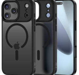Dėklas iphone 17 Pro Magmat Magsafe - Matinės Juodos Spalvos