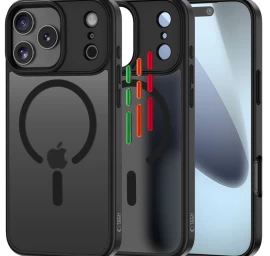 Dėklas iphone 17 Pro Magmat Xt 4 Komplektų magsafe - Matinės Juodos Spalvos