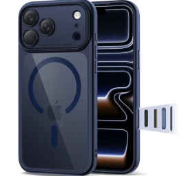 Dėklas iphone 17 Pro Magpeak Magsafe Cc - Skaidrus, Mėlynas