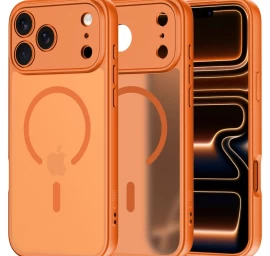 Dėklas iphone 17 Pro Max Basicmag Magsafe - Oranžinis