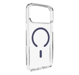 Dėklas iphone 17 Pro Max Lite Magsafe - Skaidrus Mėlynas žiedas