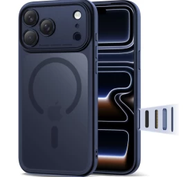 Dėklas iphone 17 Pro Max Magpeak Magsafe Cc - Tamsiai Mėlynas Matinis
