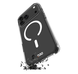 Dėklas iphone 17 Pro Max Tpu Pc Impact Clear D3o Magsafe - Skaidrus