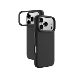 Dėklas iphone 17 Pro Su glamour Stovu - Juodas