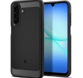 Dėklas samsung Galaxy A17 Rugged Armor - Matinės Juodos Spalvos