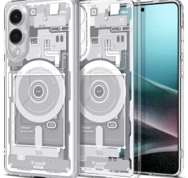 Dėklas samsung Galaxy S25 Edge, Atspausdintas Su ultra Hybrid Mag Su magsafe - Baltas